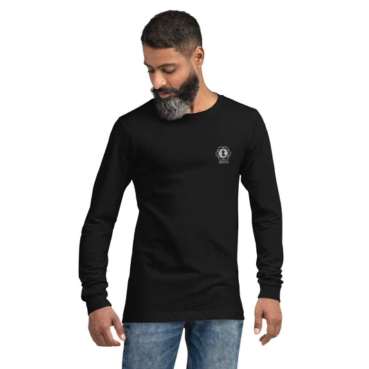 MISHA Men Long Sleeve Sweater - Royal Black - Mishastyle