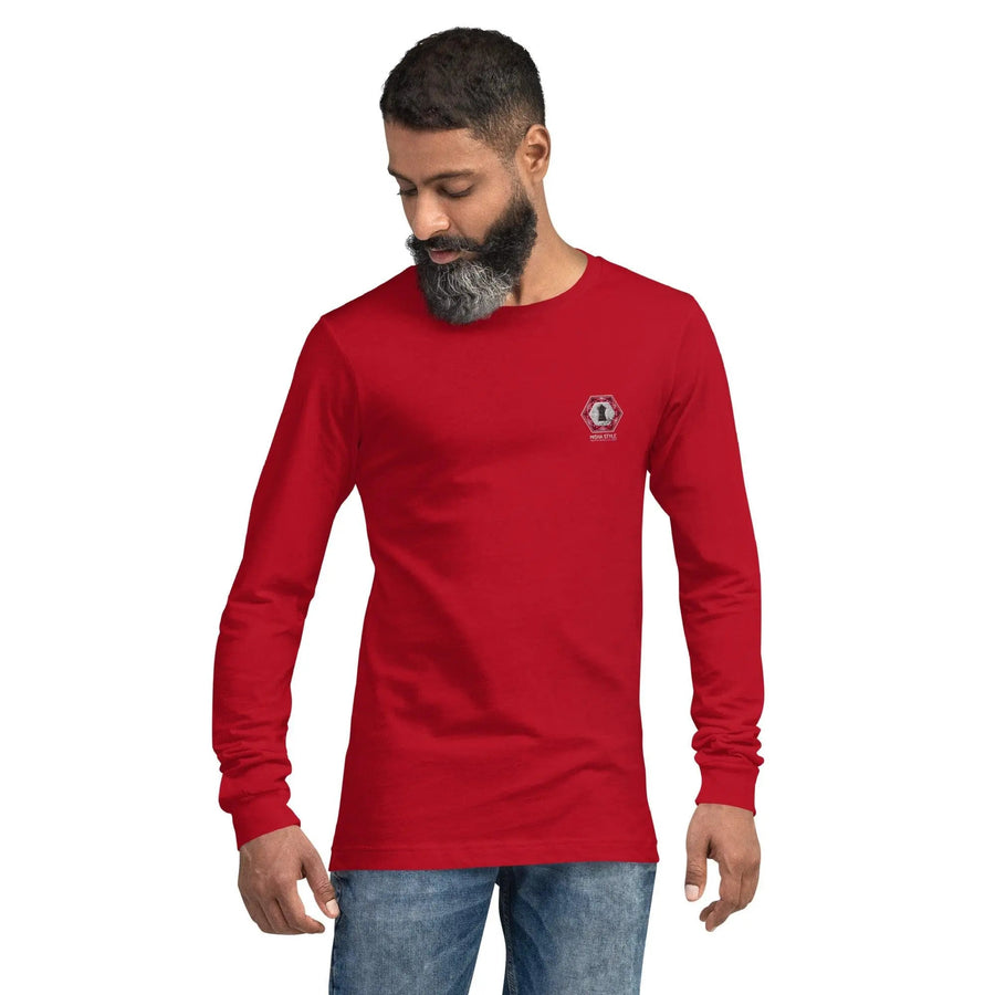 MISHA Men Long Sleeve Sweaters - Red - Mishastyle