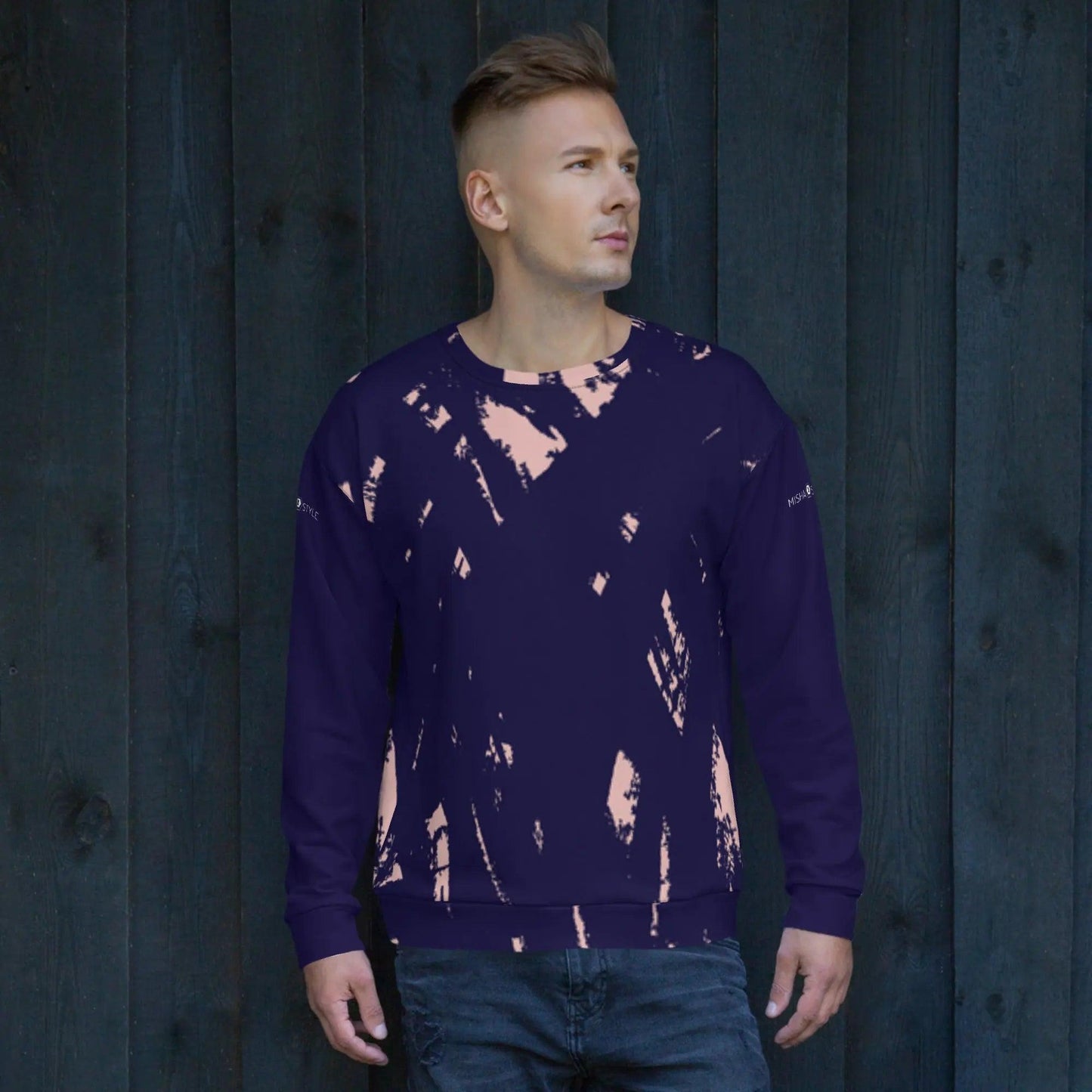 MISHA Men Stylish Sweatshirt - Royal Purple - Mishastyle