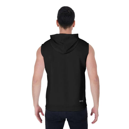 Misha Men's Zipper-Up Sleeveless Hoodie - Mishastyle