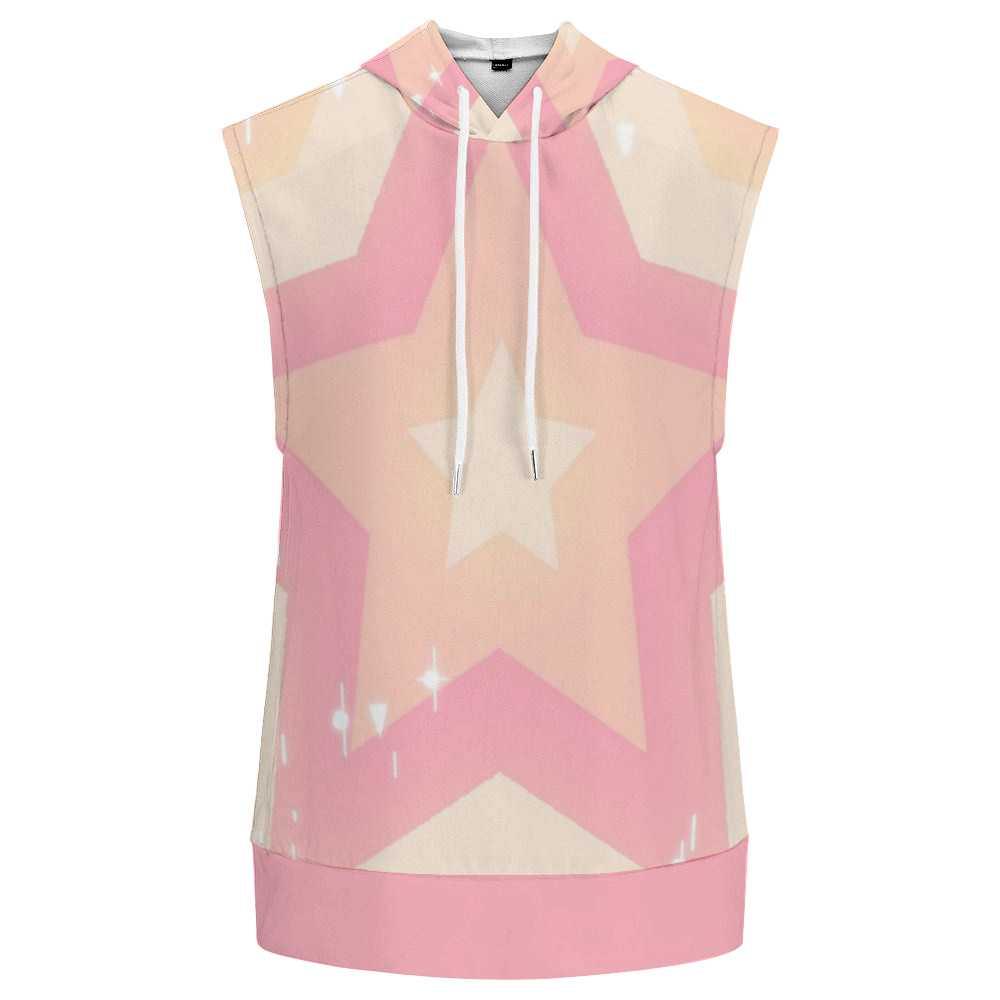 Misha Sleeveless Long Hoodie - Stars - Mishastyle