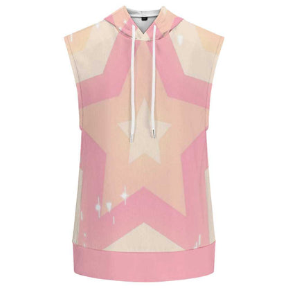 Misha Sleeveless Long Hoodie - Stars - Mishastyle