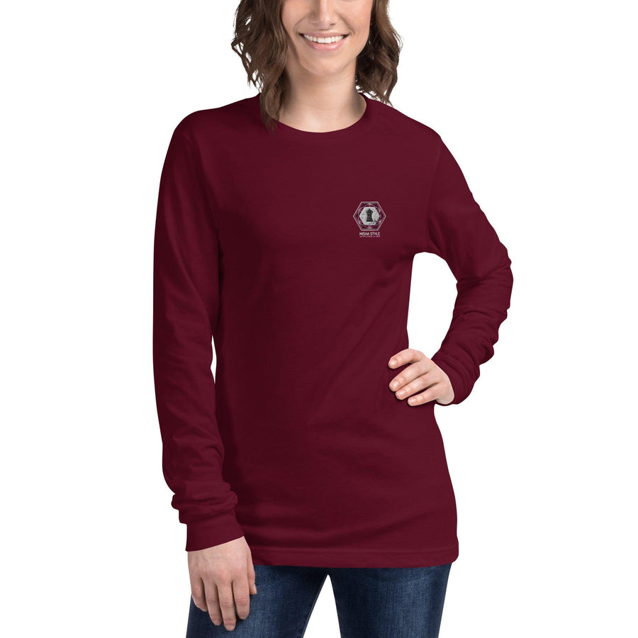 MISHA Women Long Sleeve Sweaters - Red Wine - Mishastyle