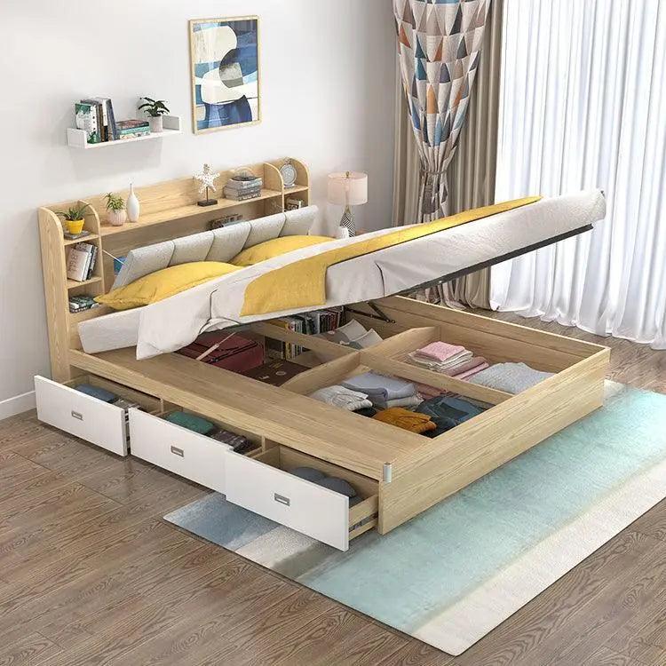 Modern Bedroom Soft Storage Bed - Mishastyle