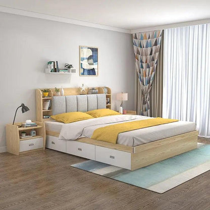 Modern Bedroom Soft Storage Bed - Mishastyle