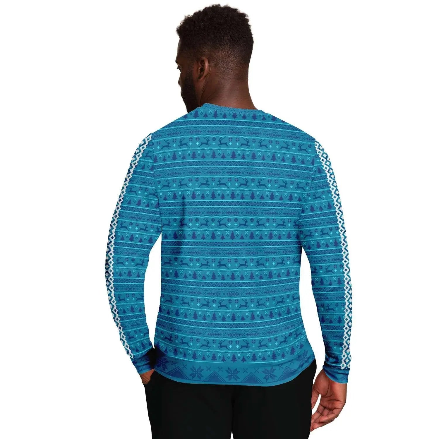 My Gnome Santa Christmas Men Sweater - Turquoise - Mishastyle