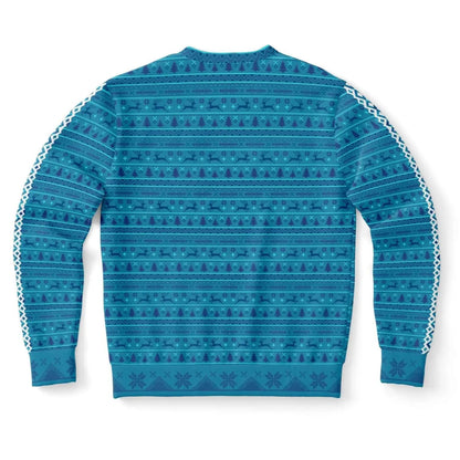 My Gnome Santa Christmas Men Sweater - Turquoise - Mishastyle