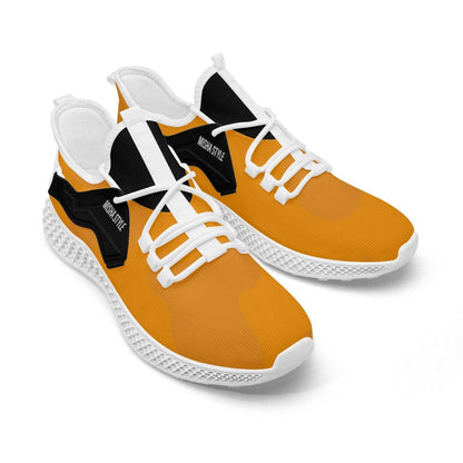 Orange Me Mesh Knit Sneakers - Mishastyle