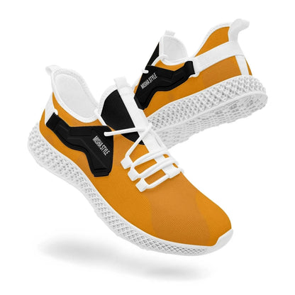 Orange Me Mesh Knit Sneakers - Mishastyle