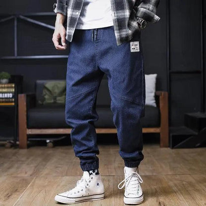 Plus Size Men Hip Hop Jeans Trousers - Mishastyle