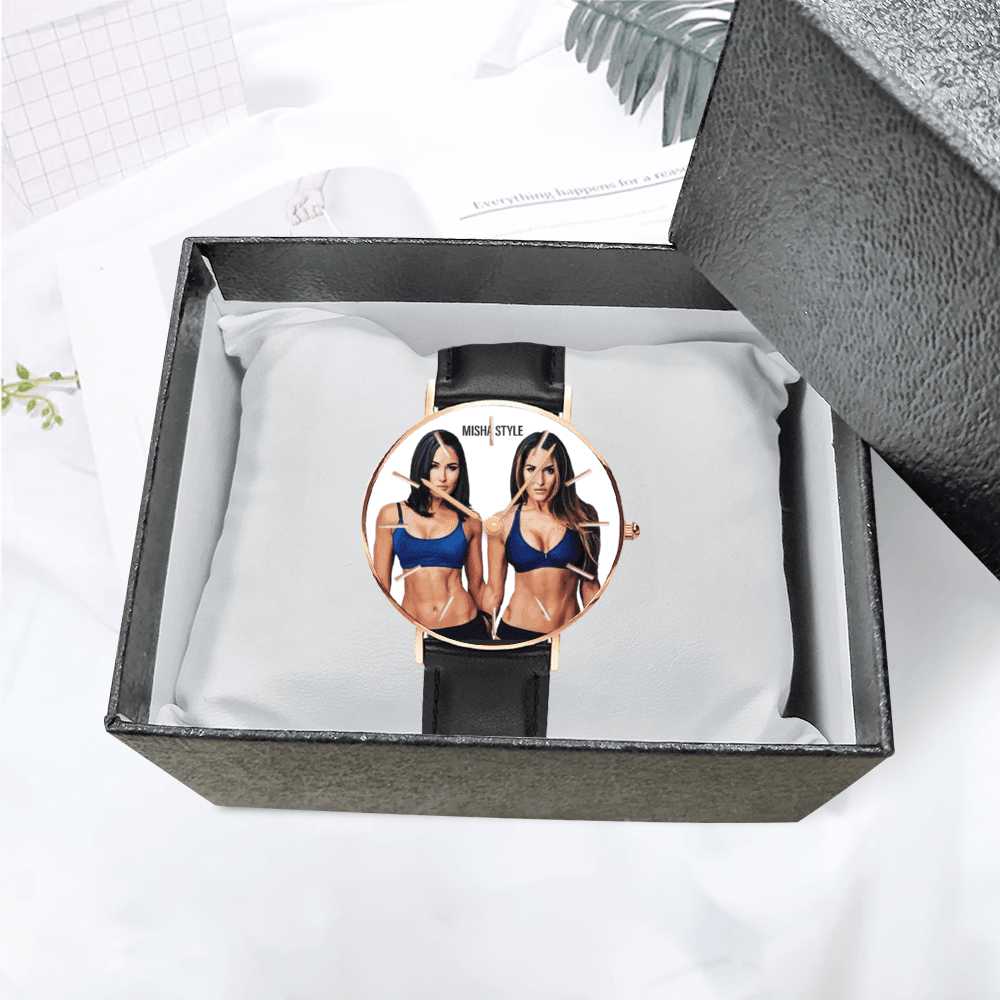 [Premium Gift Box] Women’s Pointers Leather Quartz Watch - Mishastyle