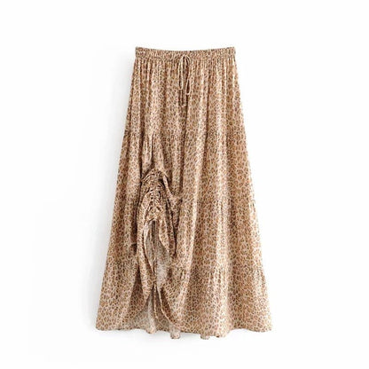 Printed pleated skirt - Mishastyle