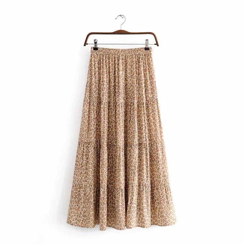 Printed pleated skirt - Mishastyle