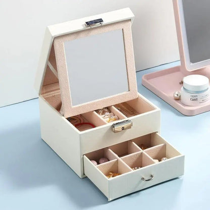 PU Cuboid Jewelry Box - Mishastyle