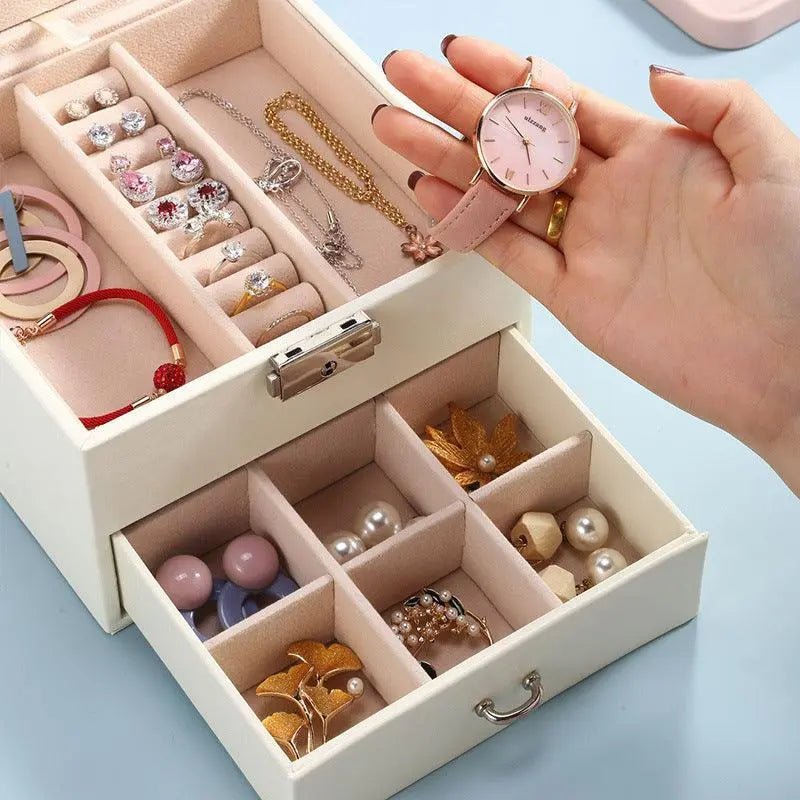 PU Cuboid Jewelry Box - Mishastyle