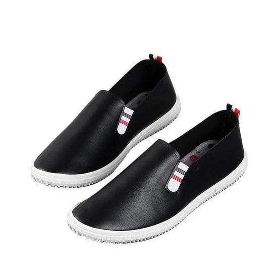 Pu Leather Slip On Flat - Mishastyle