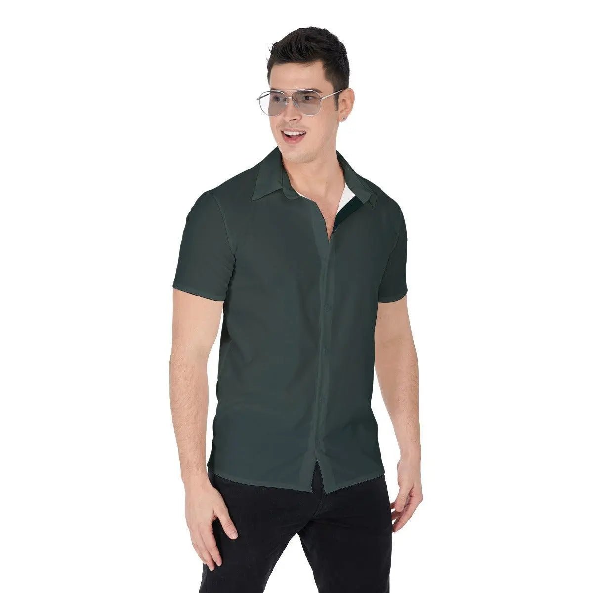 Short Sleeves Casual Men's Shirt - Mishastyle