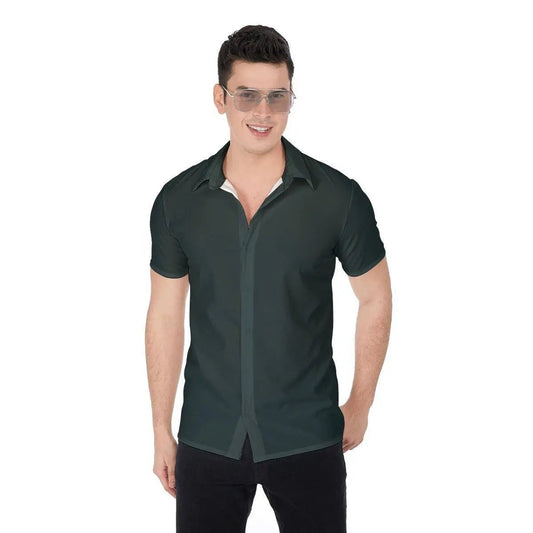 Short Sleeves Casual Men's Shirt - Mishastyle