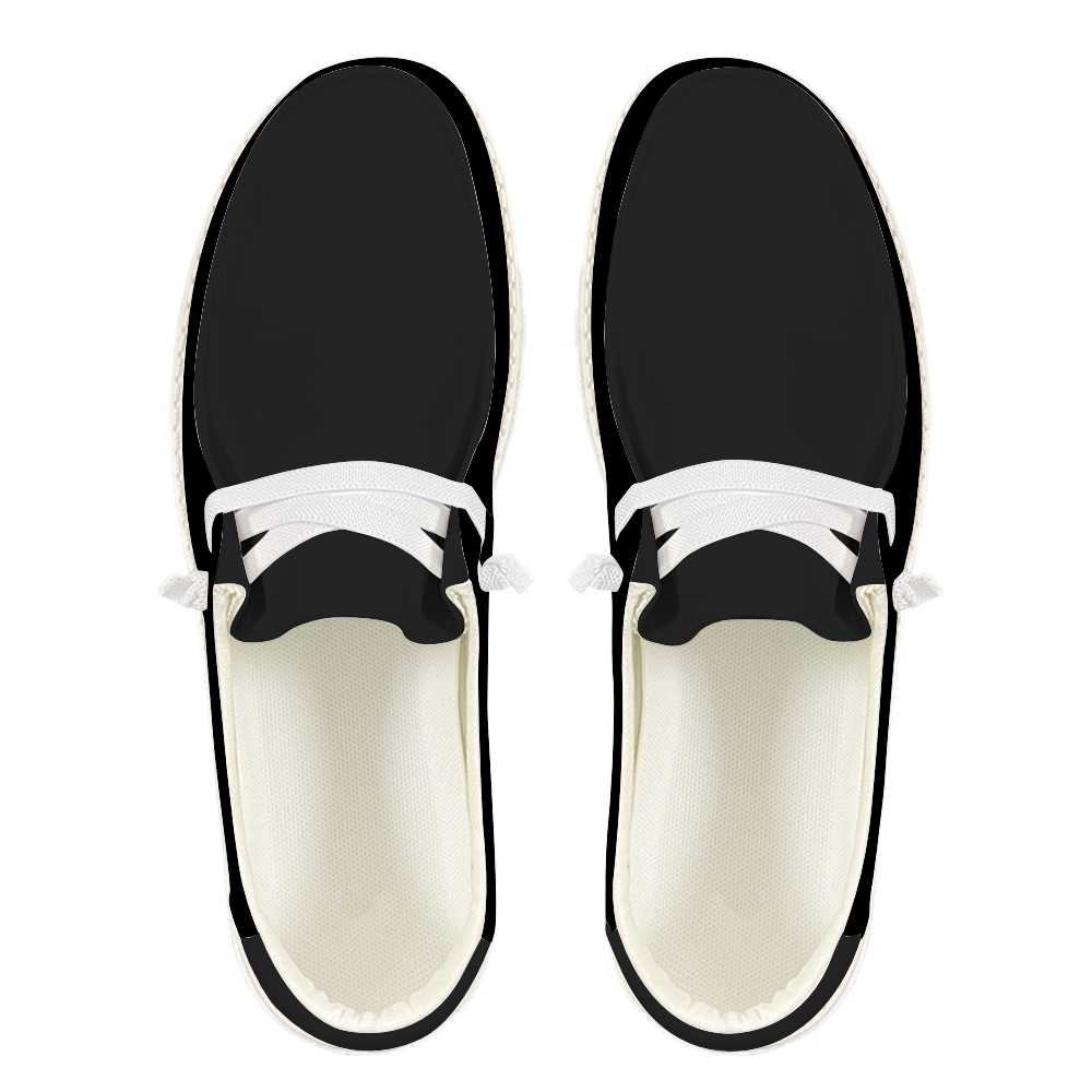 Slip-on Loafers Shoes - Black - Mishastyle