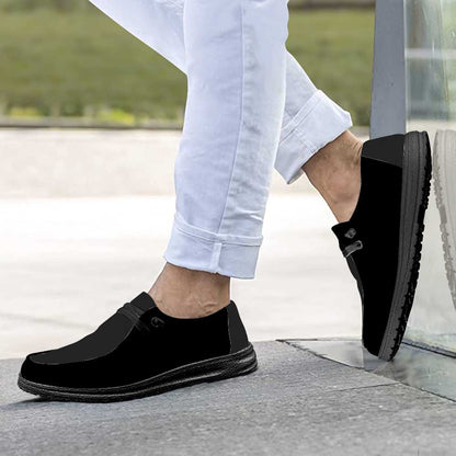 Slip-on Loafers Shoes - Black - Mishastyle