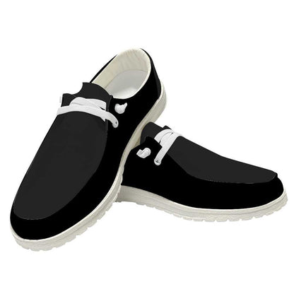 Slip-on Loafers Shoes - Black - Mishastyle