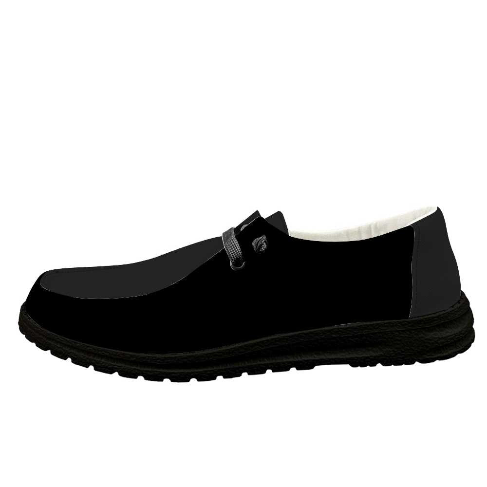 Slip-on Loafers Shoes - Black - Mishastyle