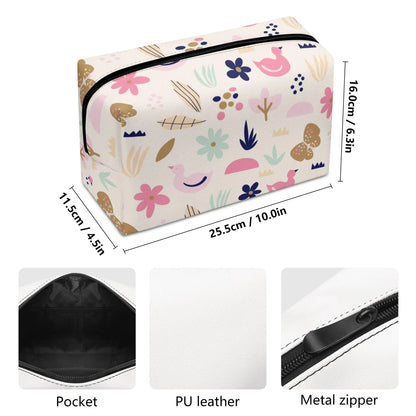 Small Cartin PU Cosmetic Bag - Mishastyle