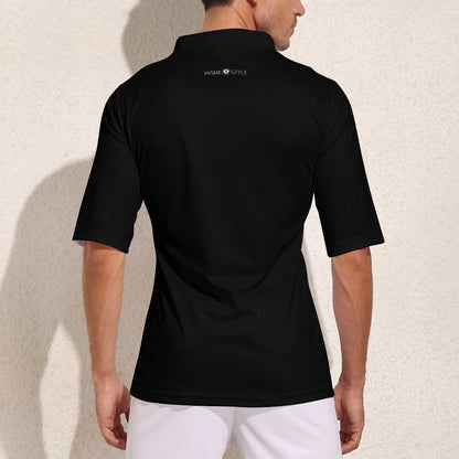 Soccer Rugby Sports Jersey - Black - Mishastyle