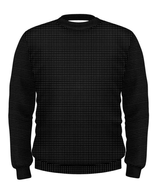 Striped Men's Sweatshirt - Black - Mishastyle