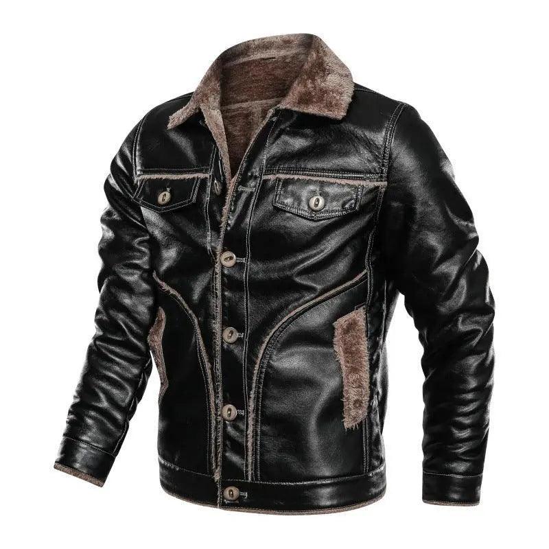 Thickening Warm Leather Jackets - Mishastyle