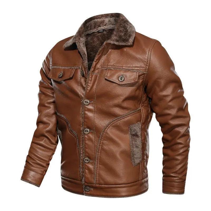 Thickening Warm Leather Jackets - Mishastyle