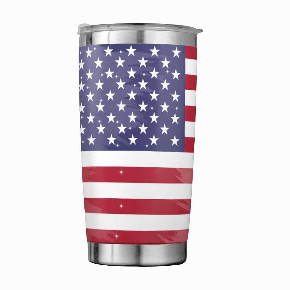 USA Flag 570g Travels Coffee Cup - Mishastyle