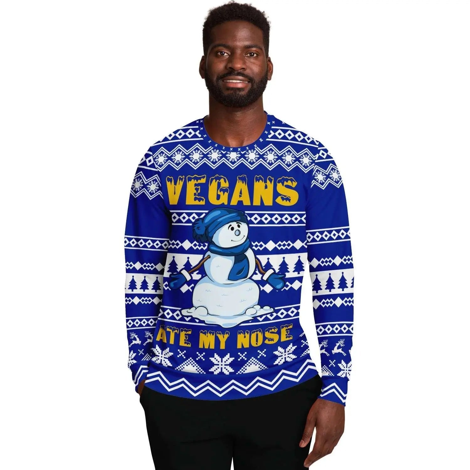 Vegans ate my Nose Athletic Men Sweater - Mishastyle