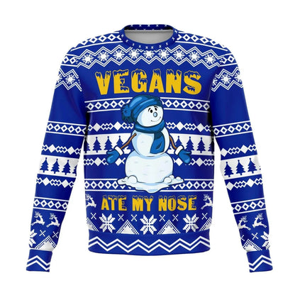 Vegans ate my Nose Athletic Men Sweater - Mishastyle