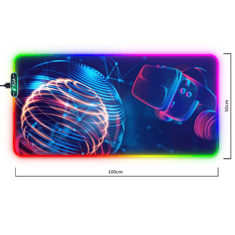 Water Proof Rubber Anti-Slip LED Gaming Mouse Pad - Mishastyle