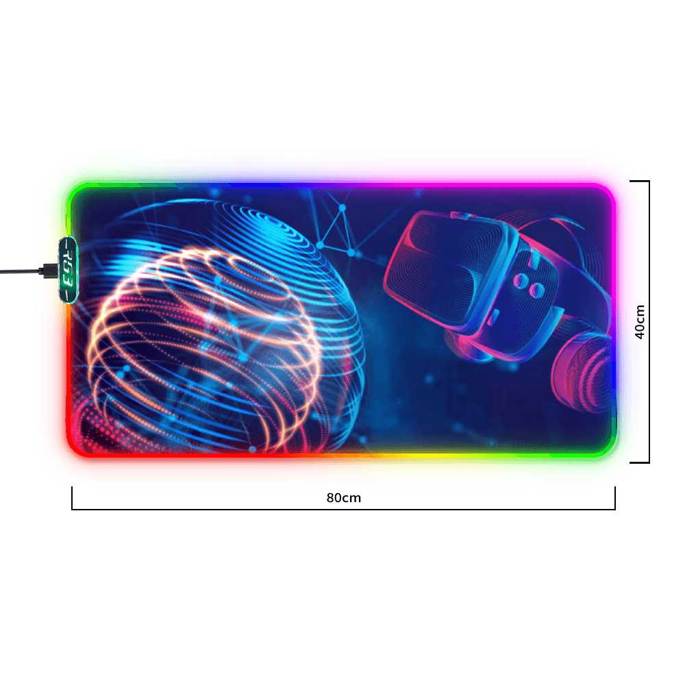 Water Proof Rubber Anti-Slip LED Gaming Mouse Pad - Mishastyle