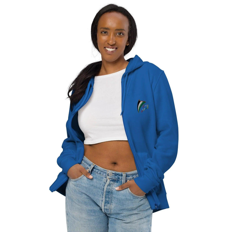 Women basic zip hoodie - Navy - Mishastyle