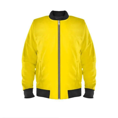 Yellow Mens Bomber Jacket - Mishastyle