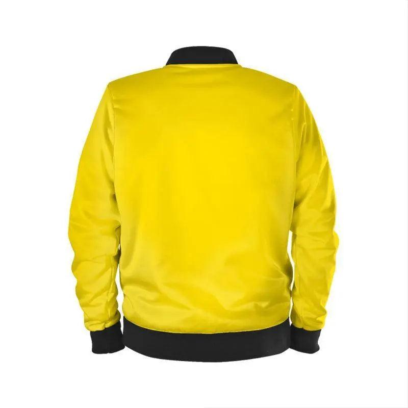 Yellow Mens Bomber Jacket - Mishastyle